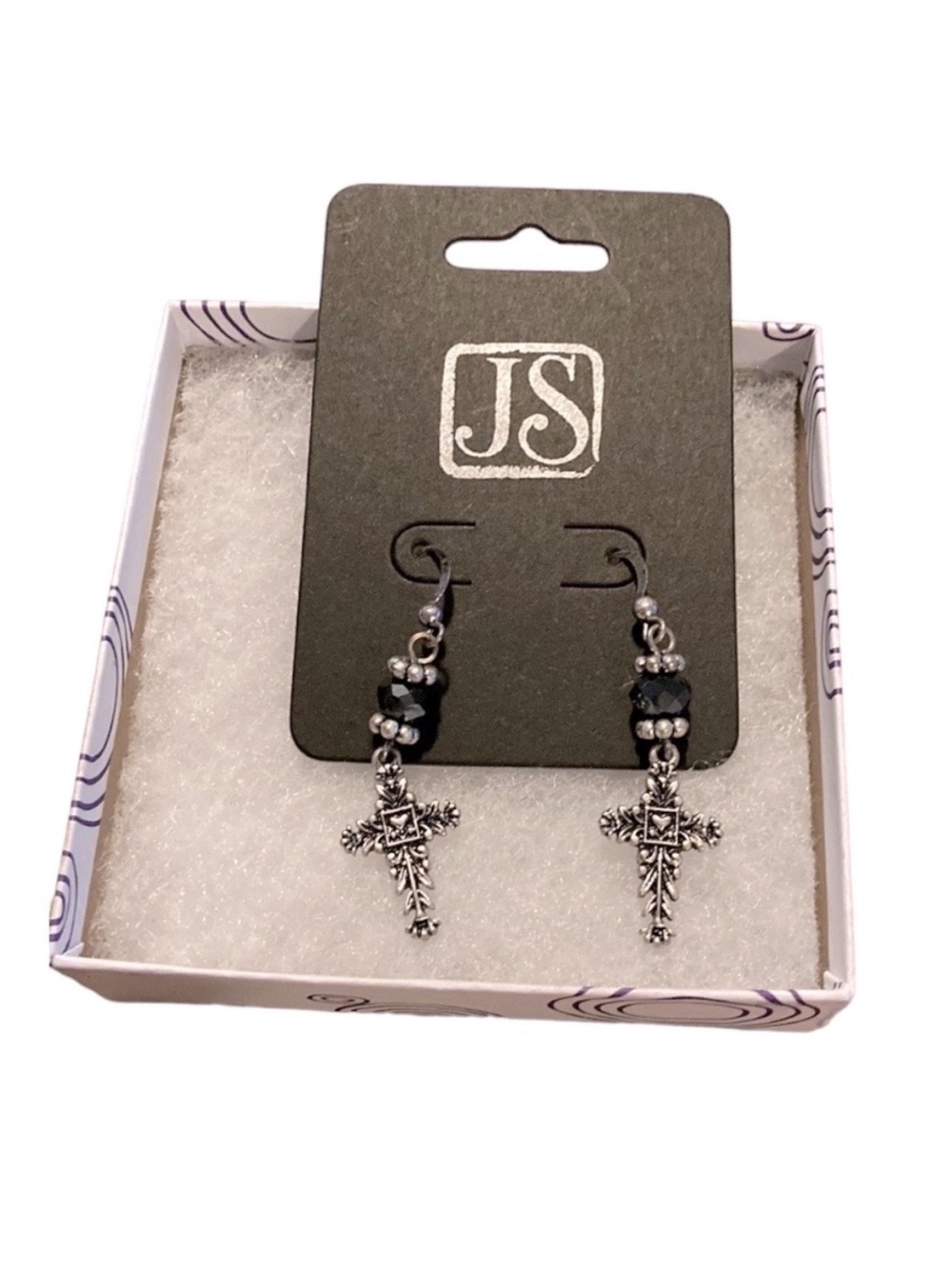 J S  Collection Designs Pierce Cross Earrings